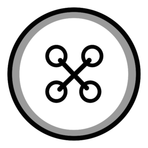 madreperla con filo a croce