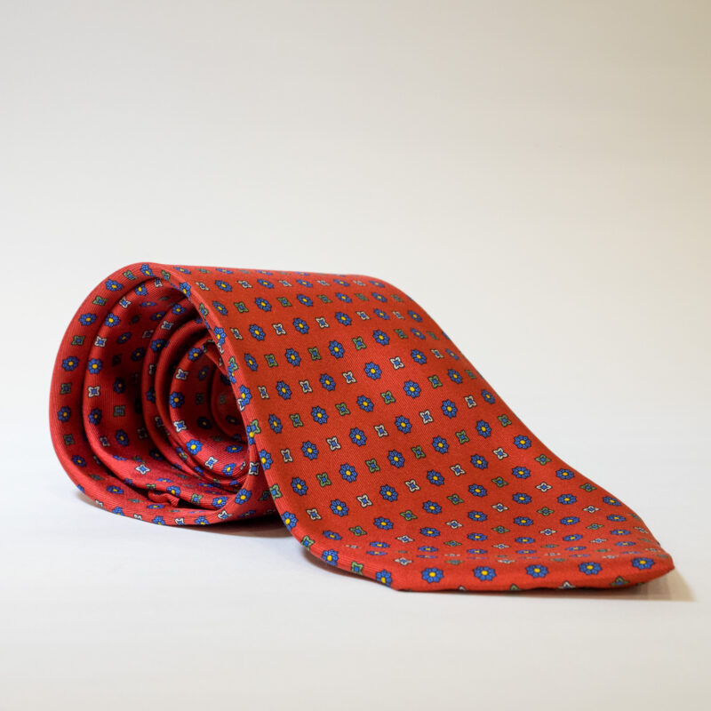 Cravatta - Rosso con Fantasia - immagine 3