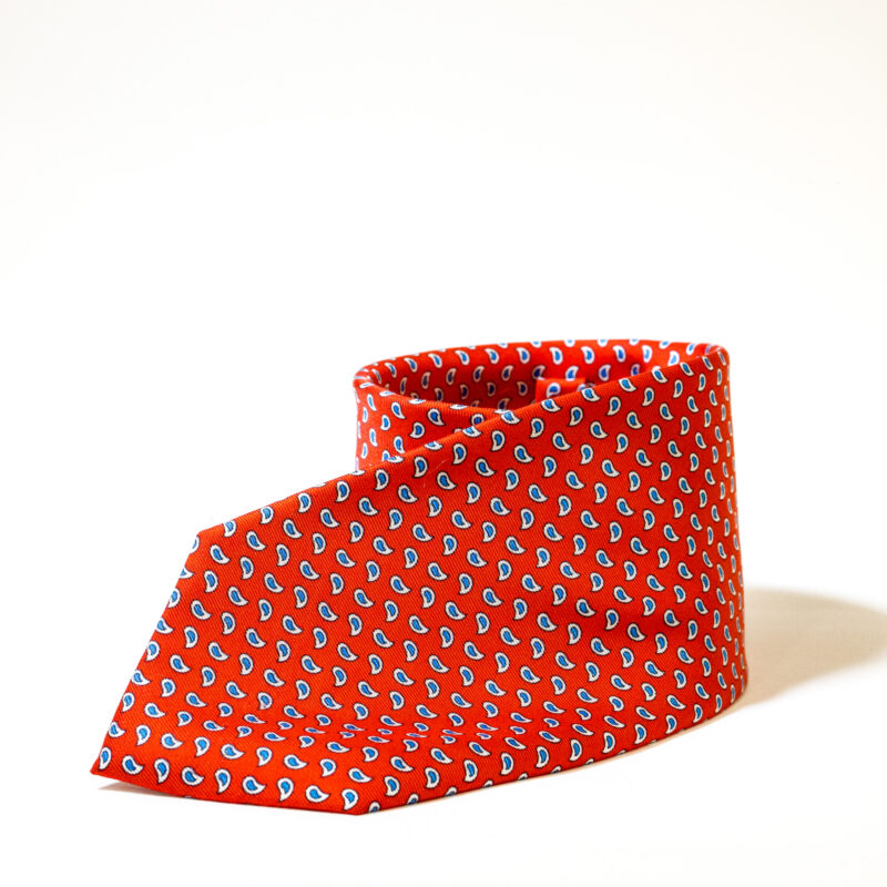 Cravatta - Rosso con Fantasia - immagine 3