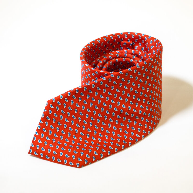 Cravatta - Rosso con Fantasia - immagine 4