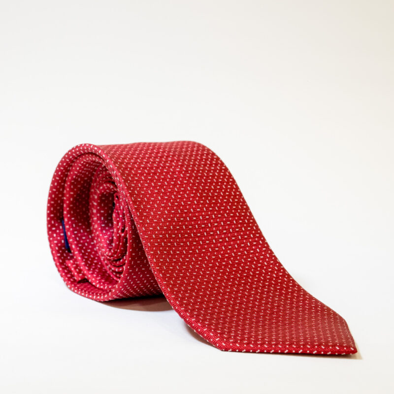 Cravatta - Rosso con Pois
