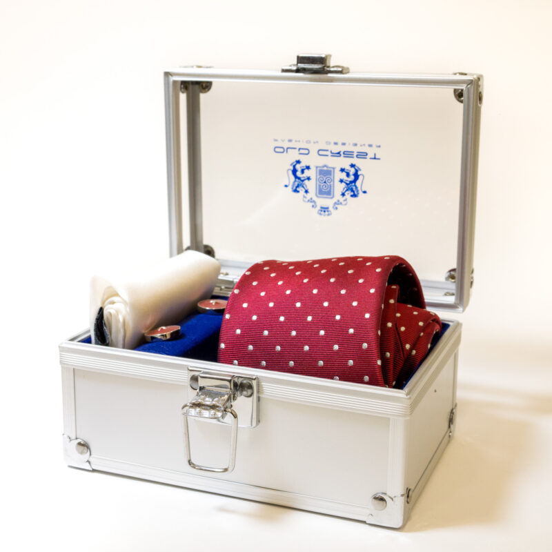 Box con Cravatta Rossa a Pois - immagine 3