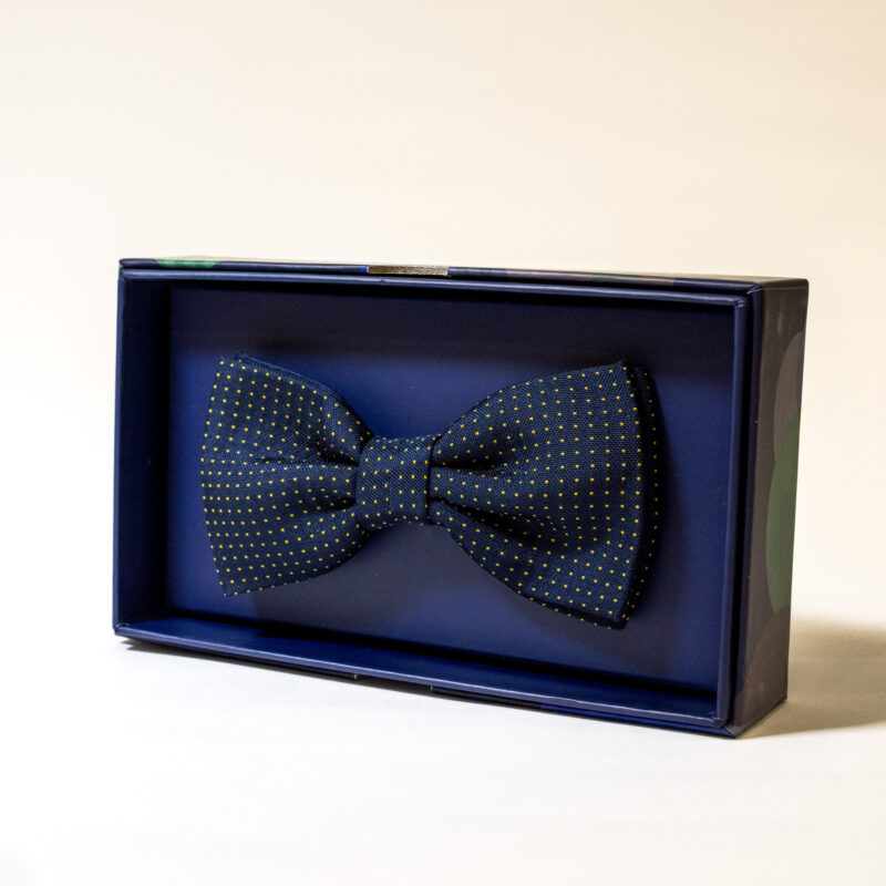 Papillon - Blu Notte con Pois Giallo