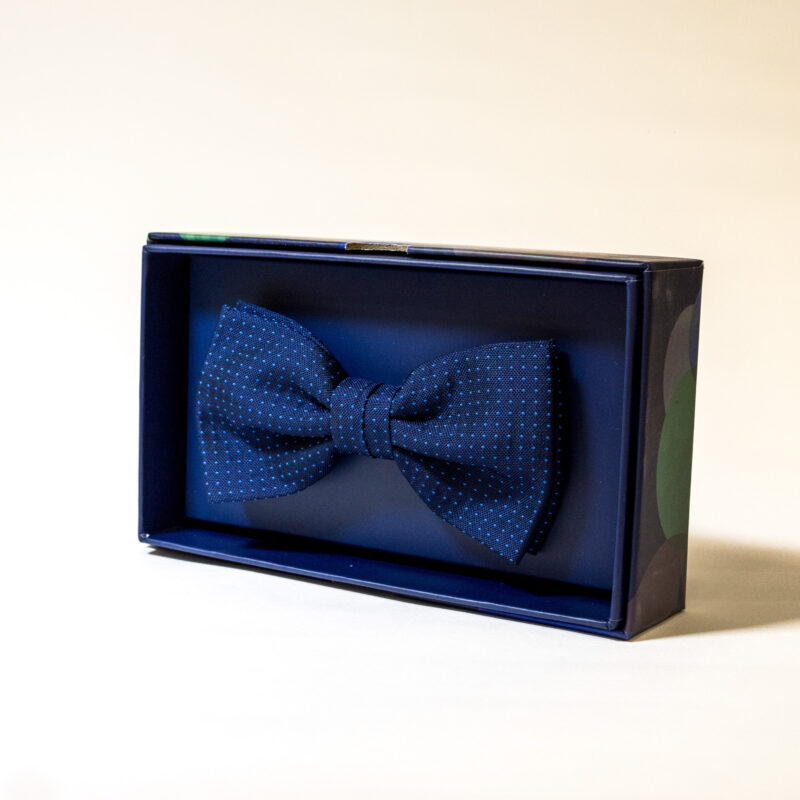 Papillon - Blu Notte con Pois Azzurro - immagine 2
