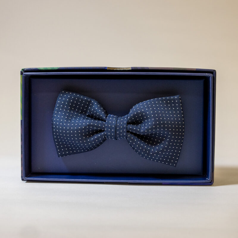 Papillon - Blu Notte con Pois Bianco - immagine 2
