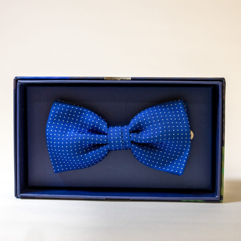 Papillon - Blu con Pois Bianco - immagine 2