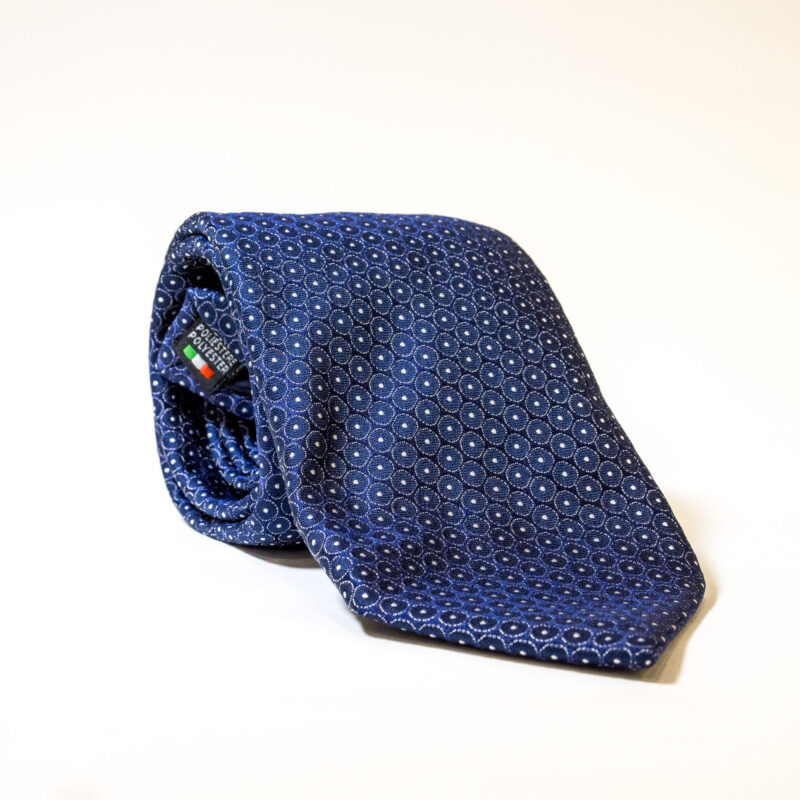 Cravatta - Blu Notte con Pois