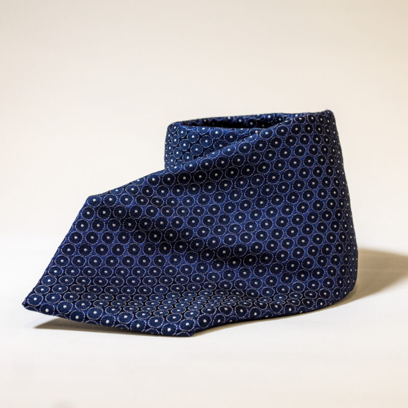 Cravatta - Blu Notte con Pois - immagine 3