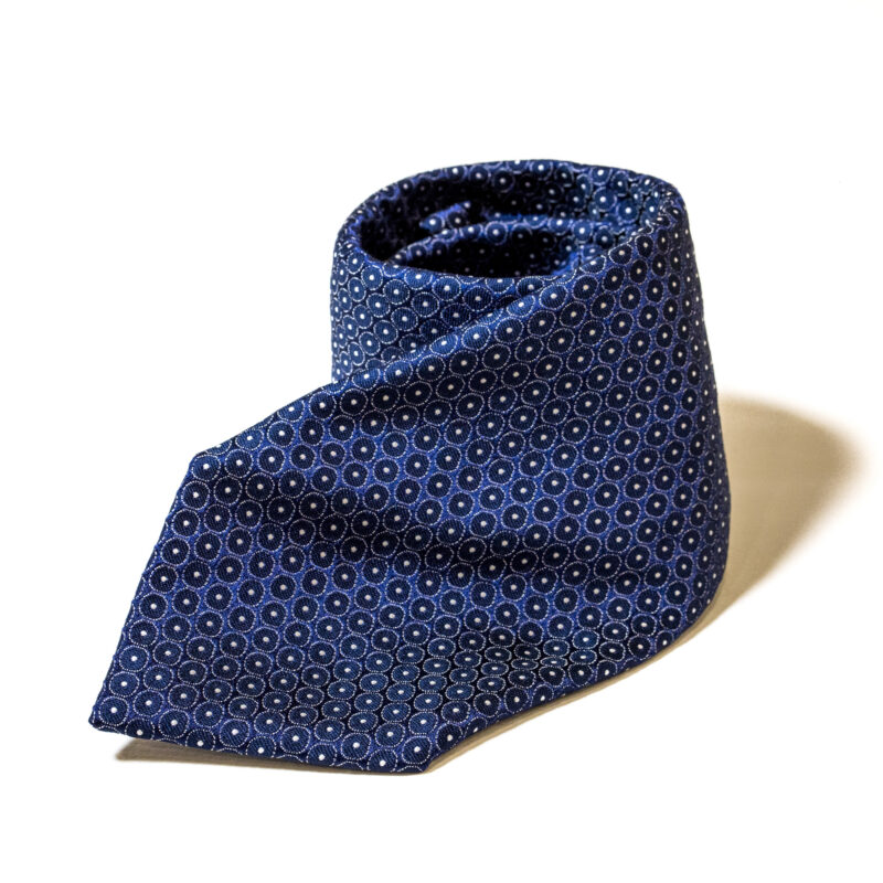 Cravatta - Blu Notte con Pois - immagine 4