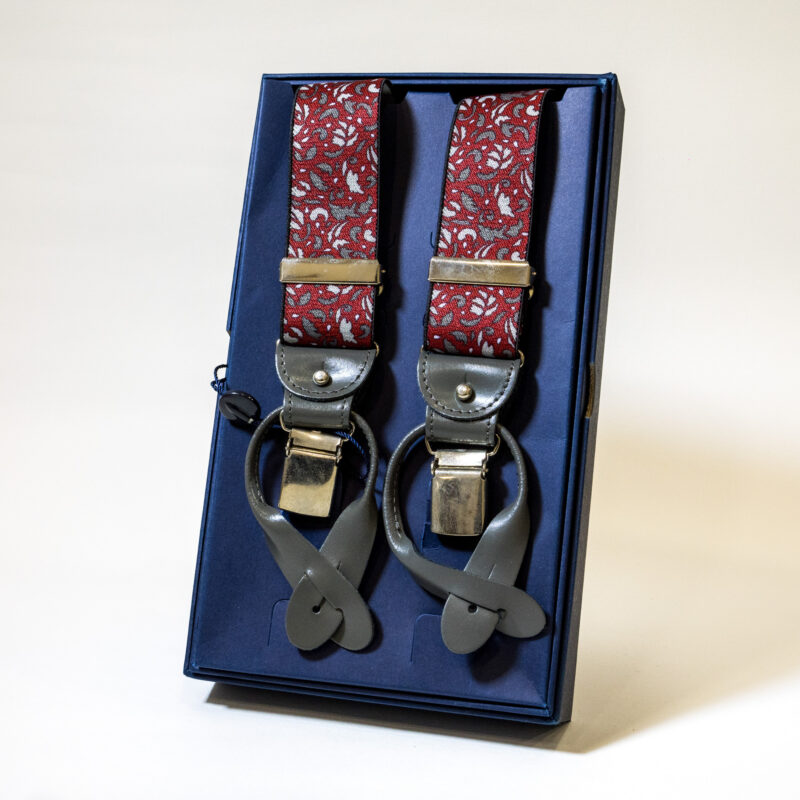 Bretelle - Bordeaux con Fantasia Casual - immagine 3