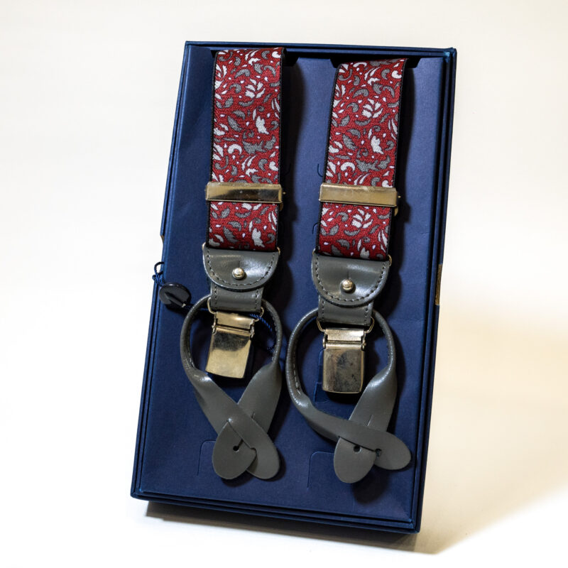 Bretelle - Bordeaux con Fantasia Casual