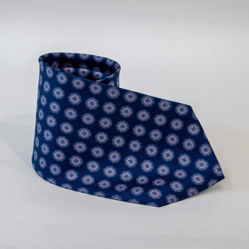 Cravatta – Blu Notte con Fantasia