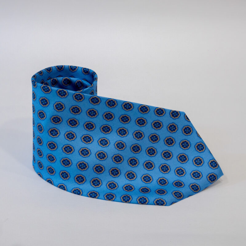 Cravatta – Azzurro con Fantasia