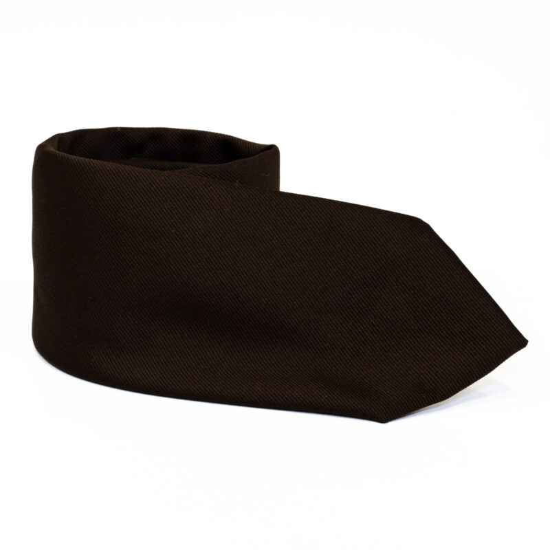 Cravatta Sartoriale 3 Pieghe marrone - immagine 2