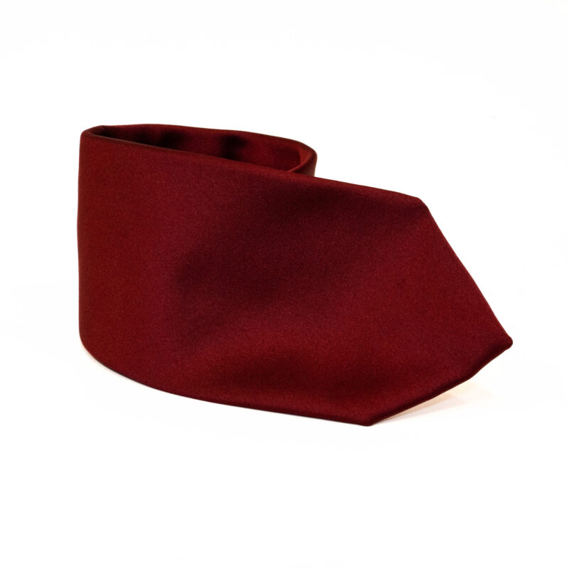 Cravatta Sartoriale 3 Pieghe bordeaux - immagine 2