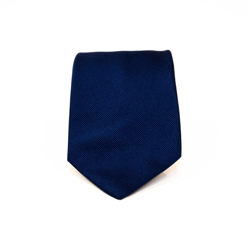 Cravatta Sartoriale 3 Pieghe blu